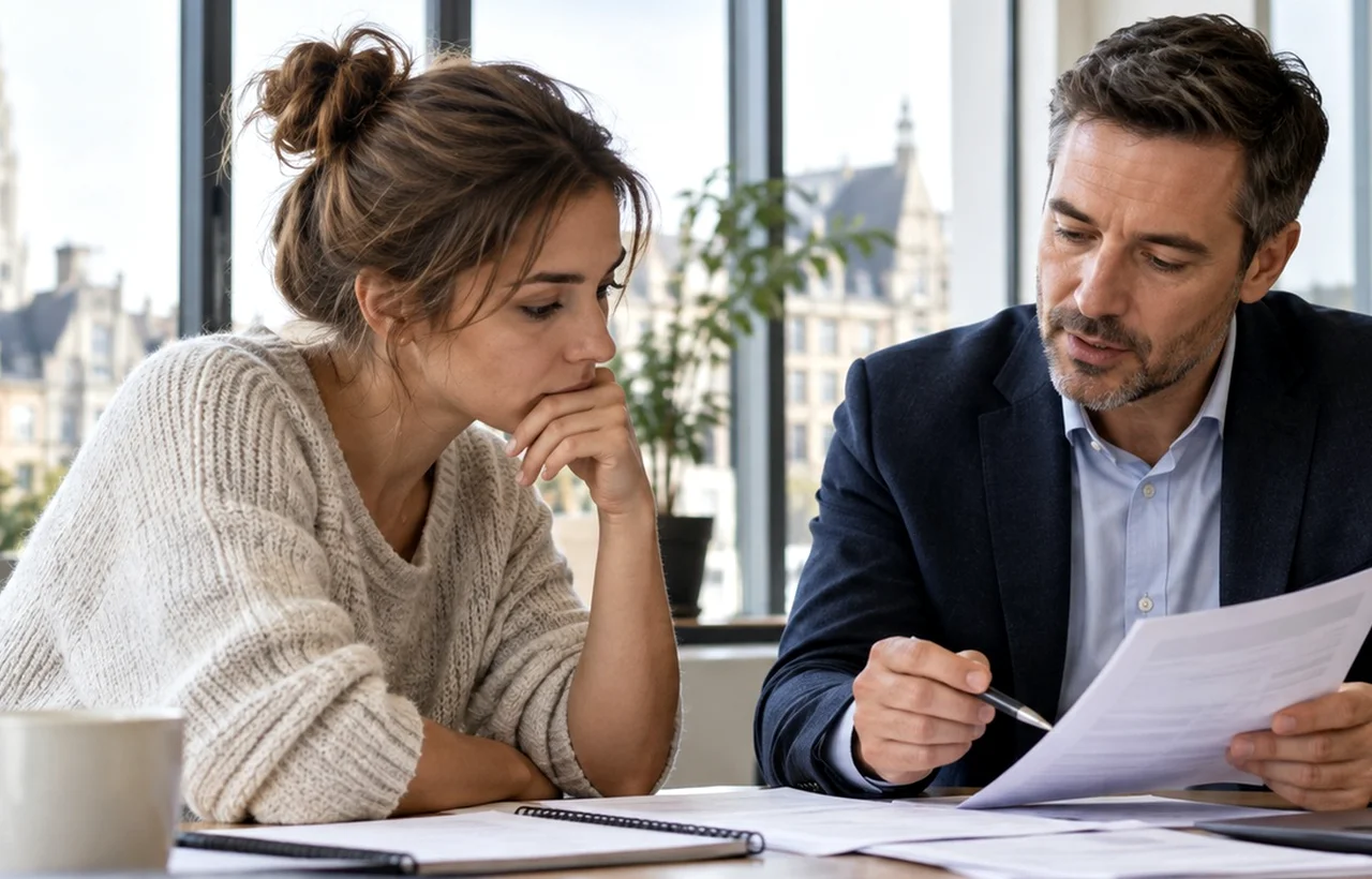 Retraité comparant des offres de crédit sur une tablette à la maison
