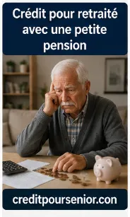 Crédit pour retraité avec petite pension
